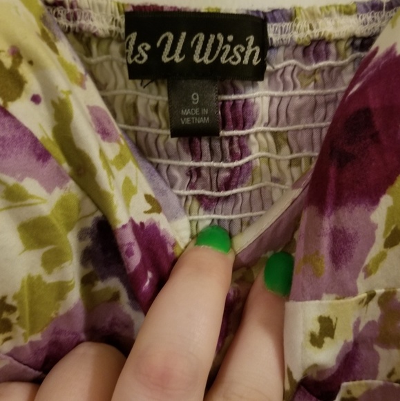 5 for $25 As U Wish Floral Ruffled Dress - Picture 5 of 6